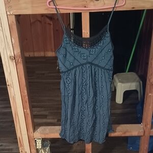 Maurices Navy Lace Accent Dress